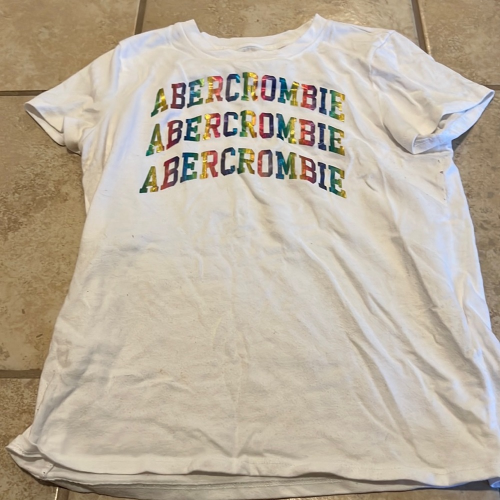 Girls shirt rainbow Abercrombie print